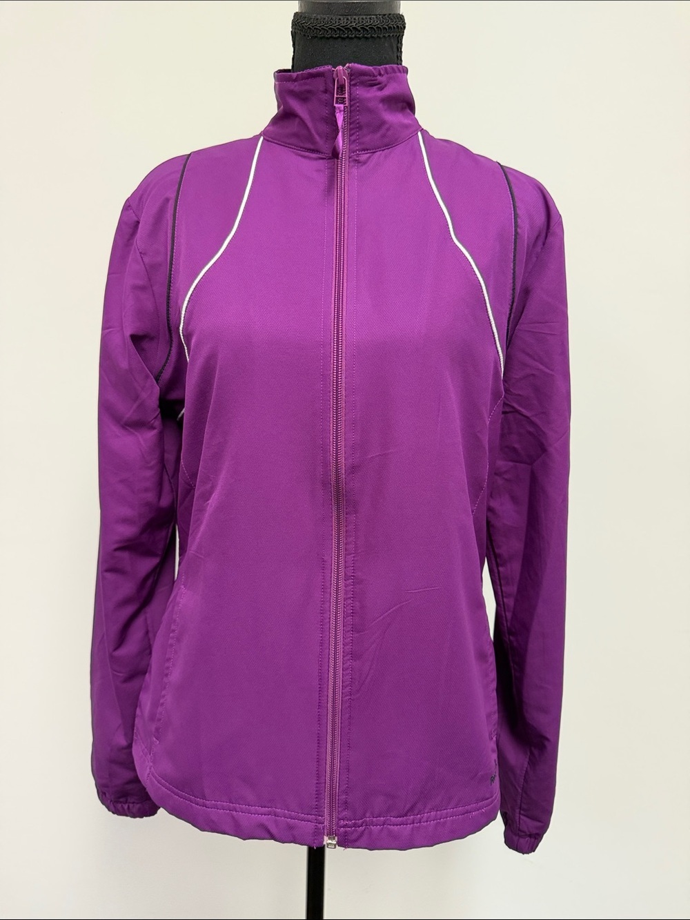 Reebok Purple Women's Ski Jacket with Reflective Piping